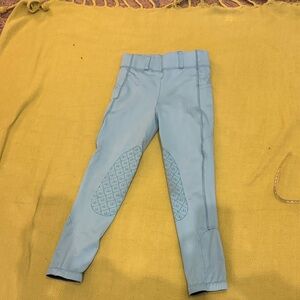 Ovation Kids Light Blue Riding Pants Size Medium (10)